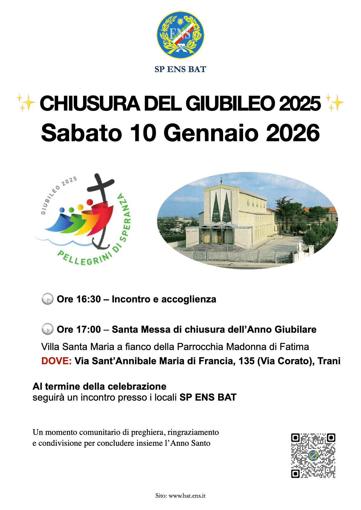 Locandina 10 gennaio 2026 Messa BAT.1