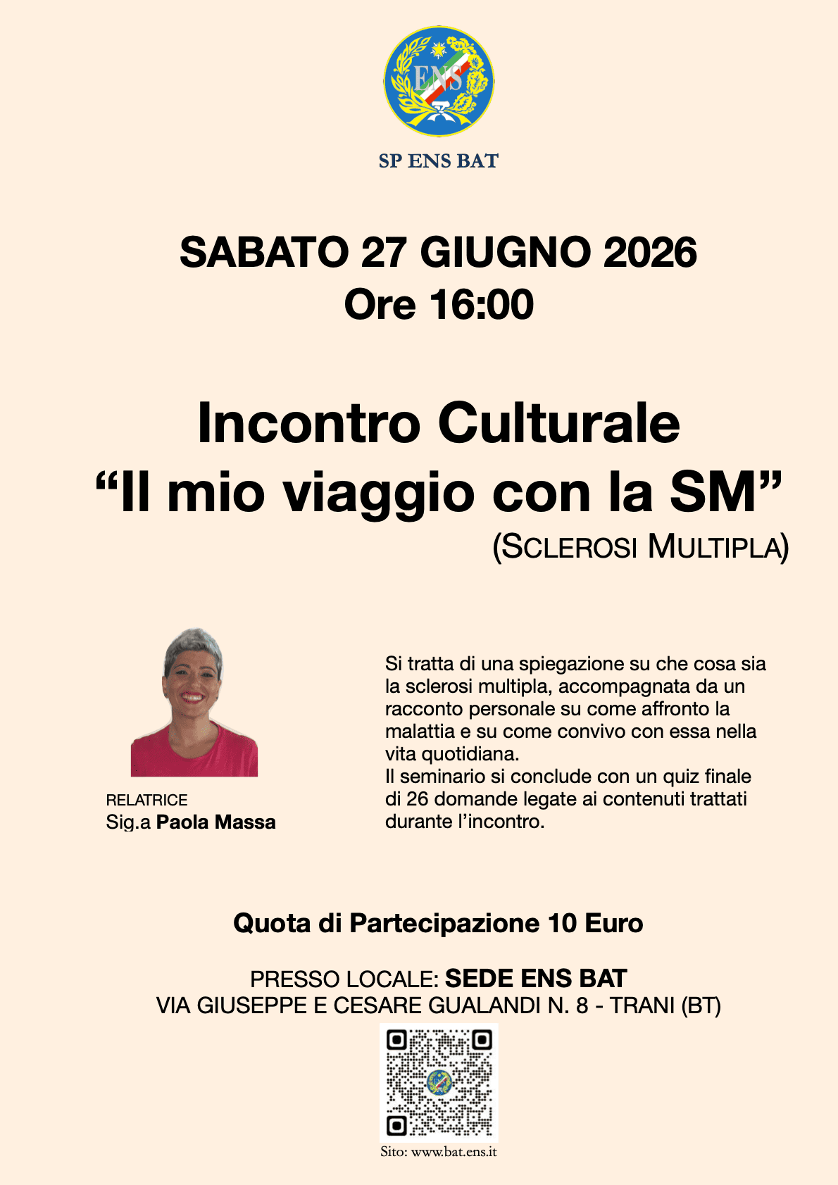 Locandina 26 Giugno 2026 SP ENS BAT